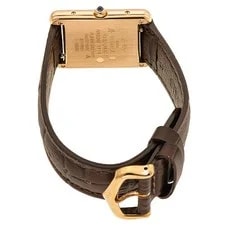 Cartier Must Tank Vermeille LM 83919223 SV925 30mm Quartz 1922 #KMW3055 3