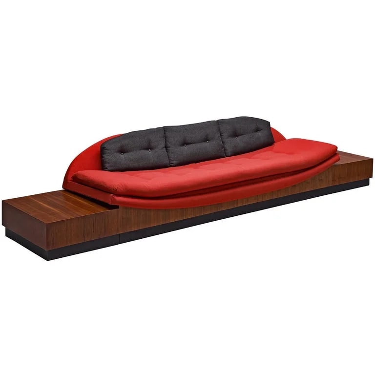Adrian Pearsall — Adrian Pearsall 'Platform Gondola' in and Upholstery — Furniture — resale