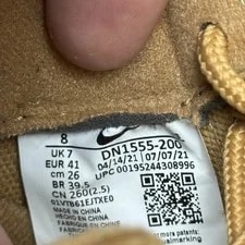 Supreme Air Force 1 Low SP Wheat Size 8 Vnds With BOX AND Extras 4