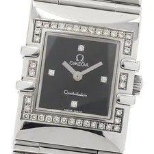 Omega — Omega 1528.46 Constellation Carré Quadra 4P Diamond Bezel Quartz Wa — Watch — resale