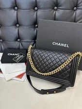 Authentic Chanel le Boy Medium Flap in Soft 2