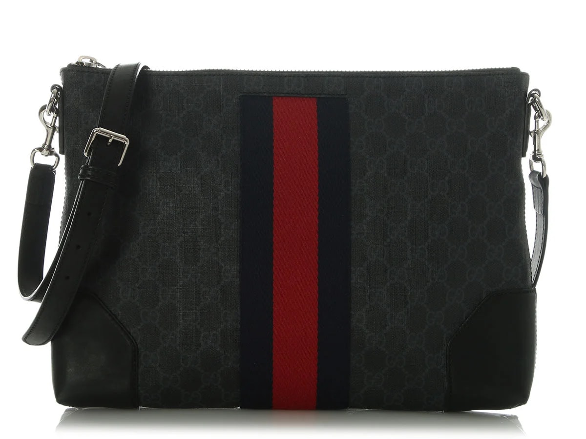 Gucci — Gucci Soft Appia Web East-West Messenger — Handbag — resale