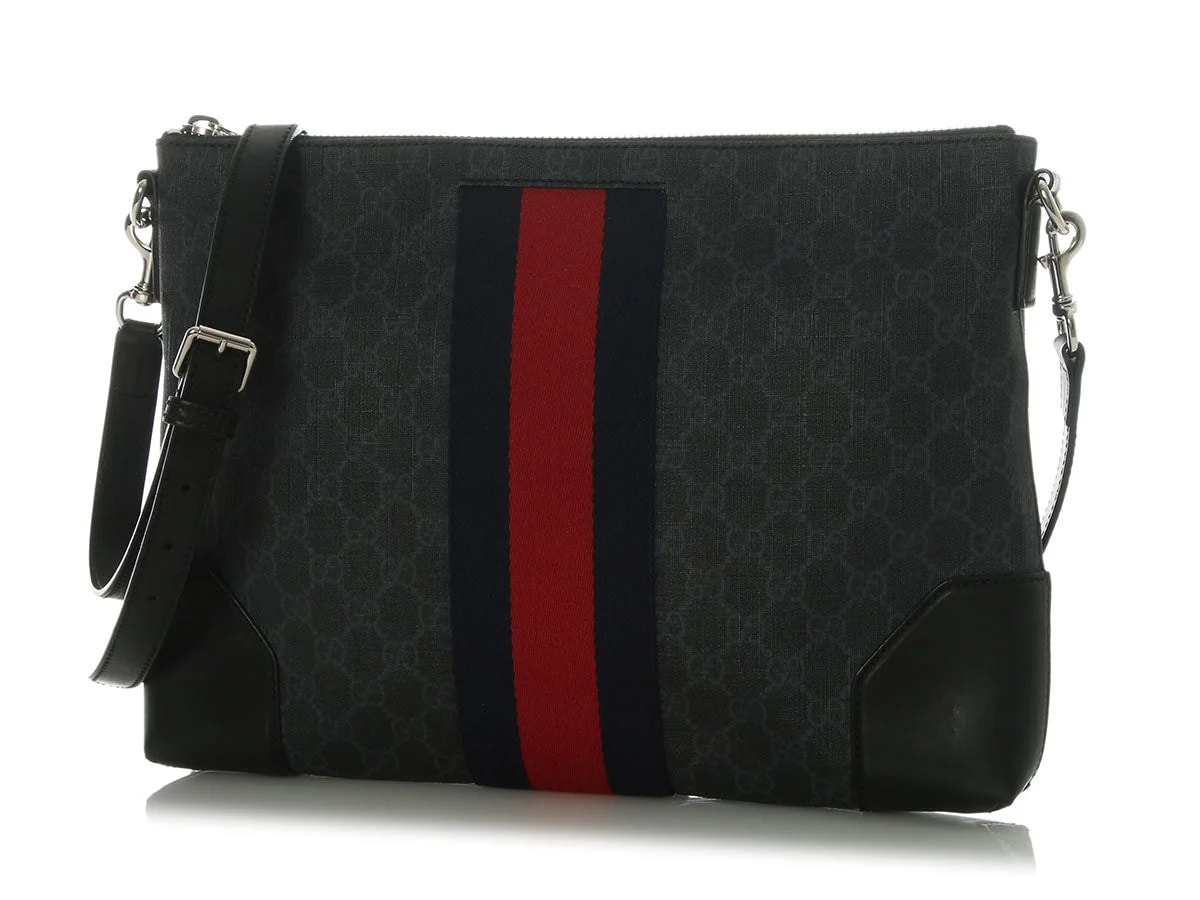 Gucci Soft Appia Web East-West Messenger 2