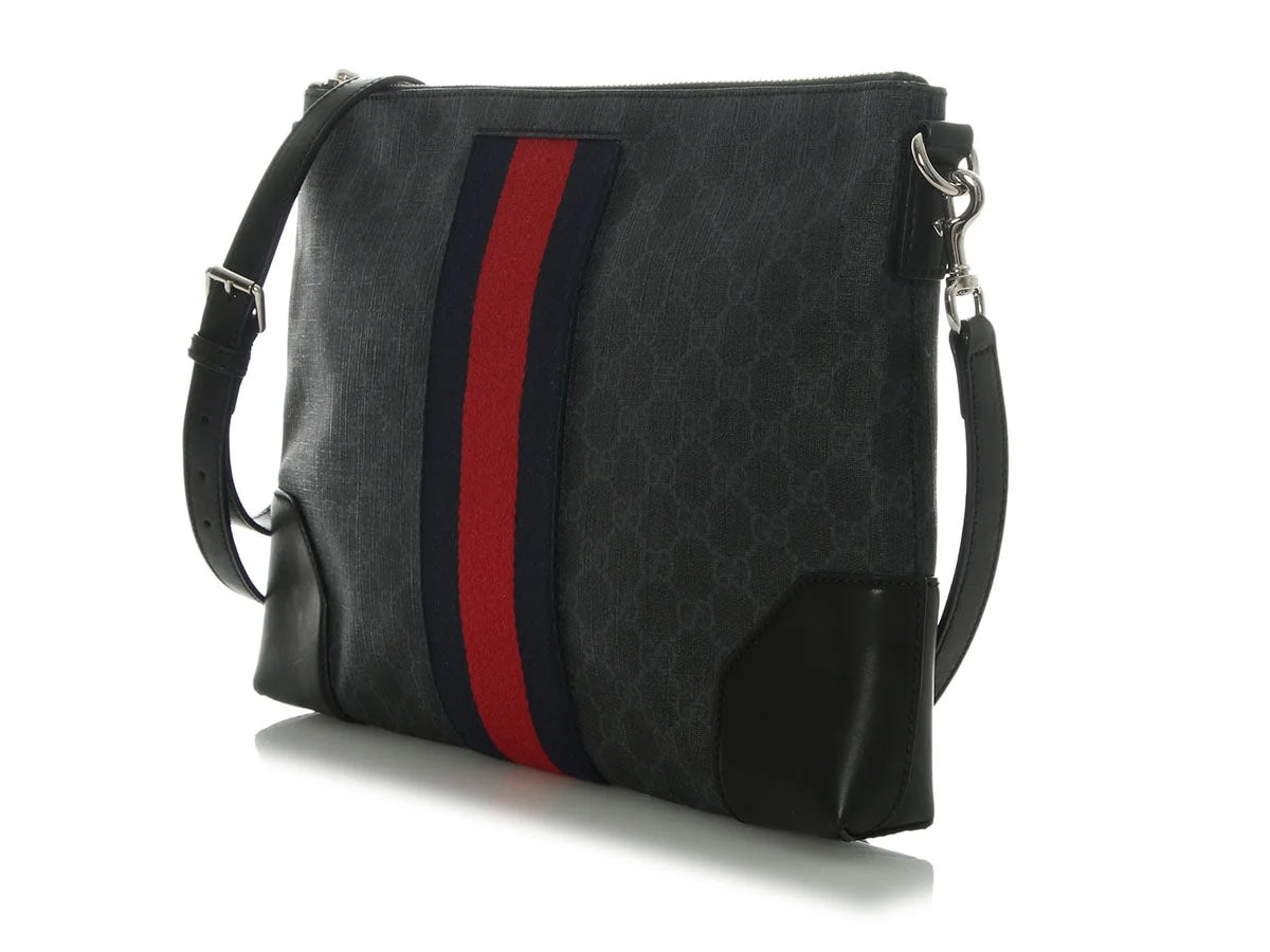 Gucci Soft Appia Web East-West Messenger 3