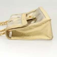 Chanel Classic Single Flap Quilted Applique Clear 3