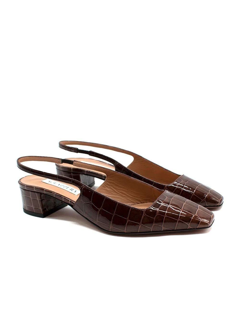 Aquazzura — Aquazurra Ginza 35 -Effect Slingback — Designer Shoe — resale