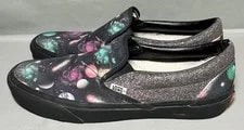 Vans Outer Space Planets Glitter Slip on 10 12 Limited Editio 2