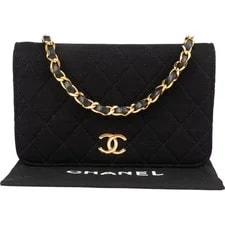 Chanel Quilted Cotton Single Flap Coco CC 2