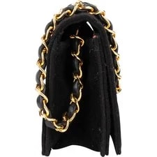Chanel Quilted Cotton Single Flap Coco CC 3