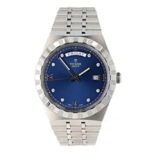 Tudor Royal 28600 41mm Day-Date Diamond Blue Dial Steel Automatic 2