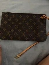 Authentic Louis Vuitton Neverfull Wristlet COA 2