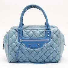 Balenciaga — Balenciaga Motocross Quilted Bowling Size: W12.2xH9" — Handbag — resale