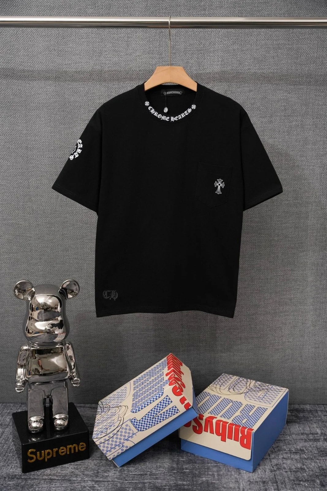 Chrome Hearts — Hearts and Cross Logo T-Shirt — streetwear — resale