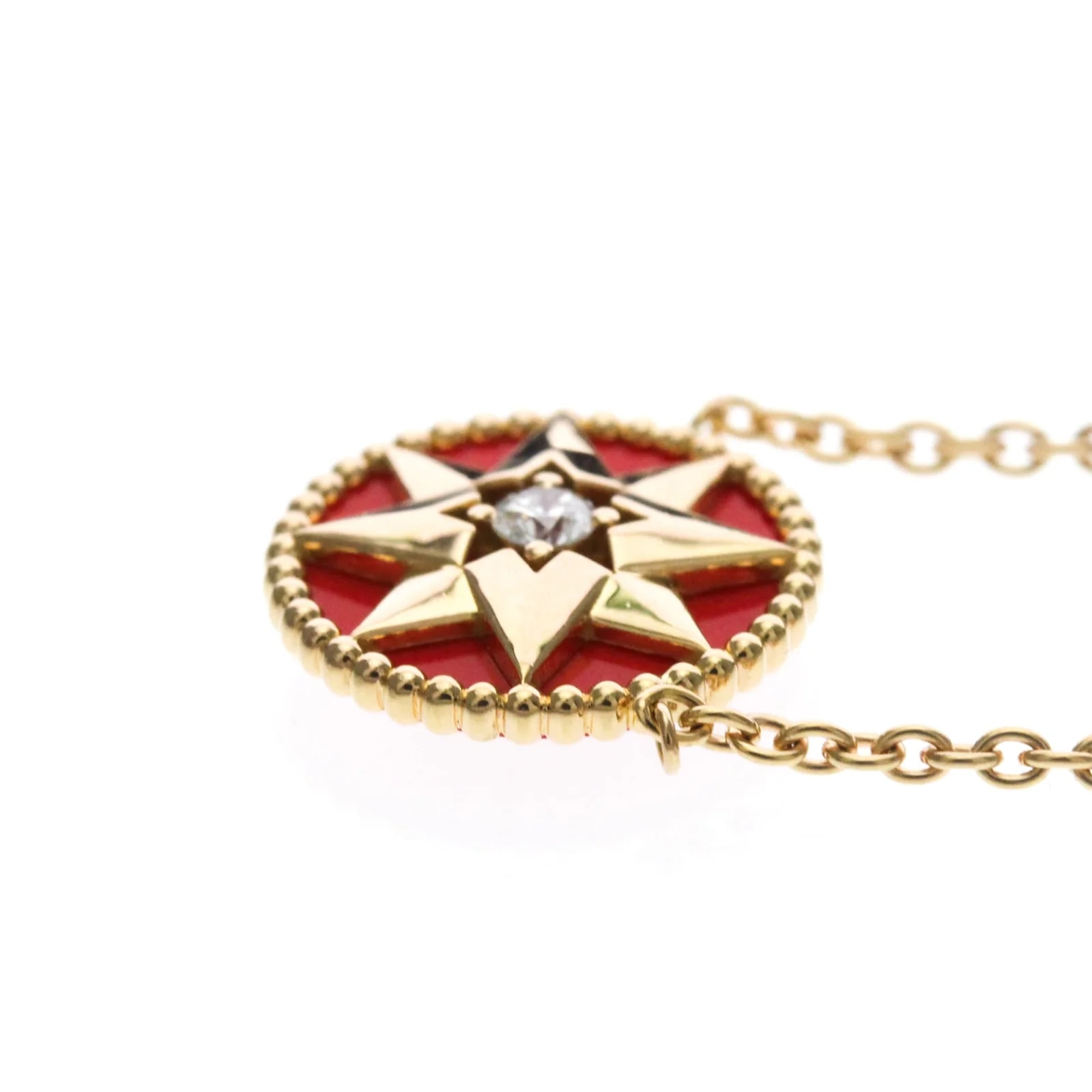 Christian Dior des Vents 18K Rose Gold With Diamonds Pink_Gold Jewelry 4