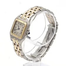 Authentic Cartier Pantheresm 2ROW 84083242 SSxYG Quartz #230-000-584-2604 2