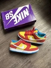 Nike SB Dunk Low Bart Simpson 2022 Size 9 BQ6817-602 2