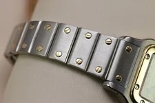 Cartier Santos Galbee Small Steel & 18K Yellow Gold Quartz 24MM 1057930 3