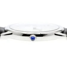 Cartier Ronde Solo W6700255 36mm SS Silver Dial Date Quartz Leather Strap #C485 2
