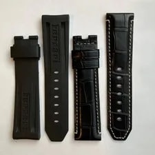 Panerai — Ferrari Panerai Strap Set 24mm Rubber Leather BDR Unused — Watch — resale