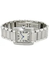 Cartier Tank W51008Q3 / 2384 Stainless Steel 20mm Quartz #TW2368 2