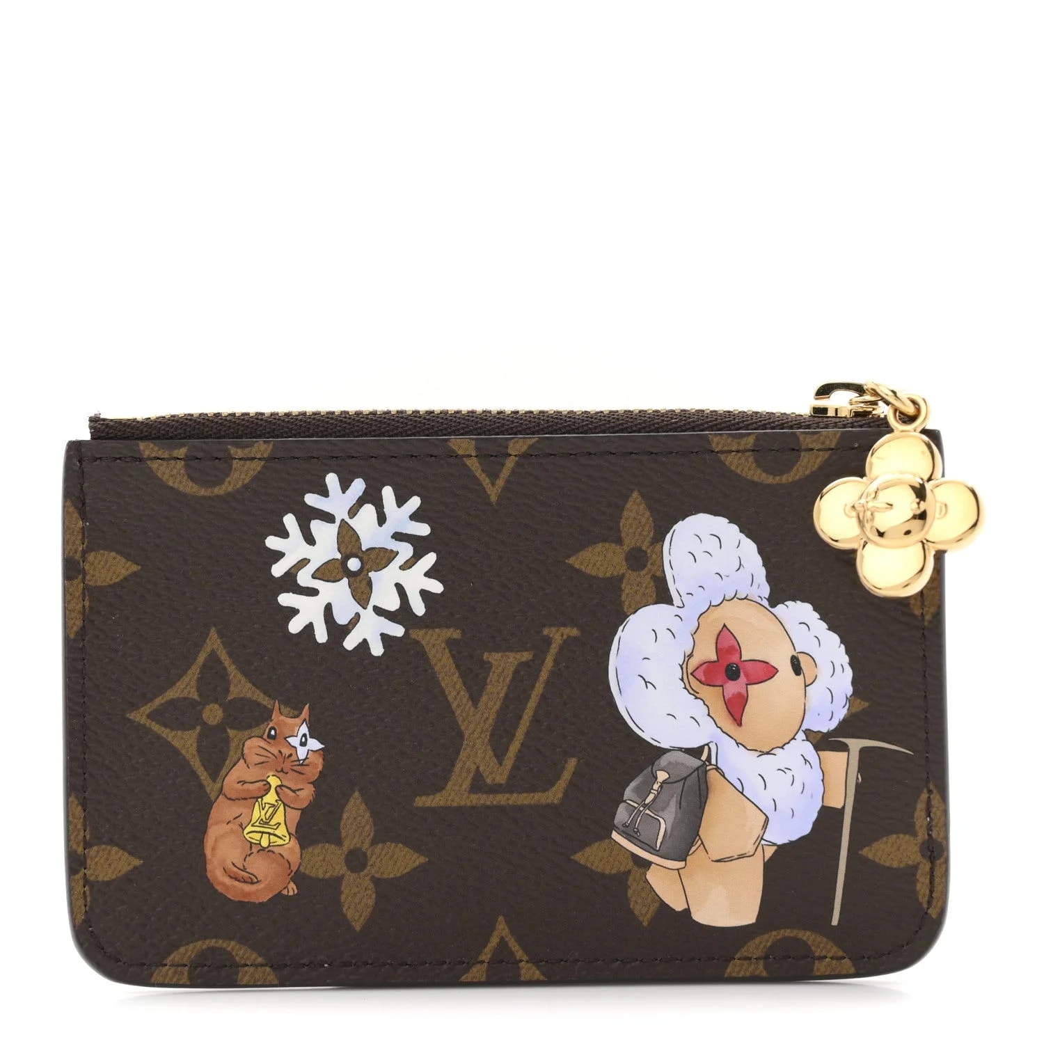 Louis Vuitton — Vivenne Winter Holiday Zipped Romy Card Holder Snowy — Accessory — resale