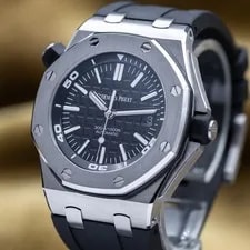 Audemars Piguet Royal Oak Offshore Diver 42mm Black Dial AP 15710ST - Full Set 4