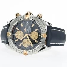 Breitling — Breitling Chronomat Evolution Black Dial 18k Yellow Gold & Steel B13356 — Watch — resale