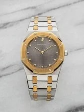 Audemars Piguet — Audemars Piguet Royal Oak 56303SA Two-Tone Grey Diamond Dial 33mm Quartz — Watch — resale