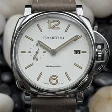2021 Panerai Luminor Due 42mm PAM01046 White Dial Stainless Steel W/ Card 2