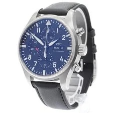IWC Pilot's Watches IW377709 43mm SS Black Dial Automatic #C4411 2
