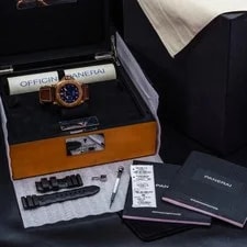 Panerai Luminor Submersible 1950 Bronzo PAM00671 47mm Blue Dial Box Papers 2017 2