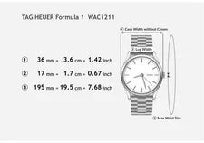 TAG Heuer Formula 1 WAC1211 White Date 36mm Quartz From Japan Z224 2