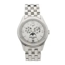 Patek Philippe — Patek Philippe Complications Annual Calendar Moon Phases Bracelet 5146/1G-001 — Watch — resale