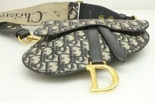 Christian Dior Medium Jacuard Saddle W/ Additional Strap 4