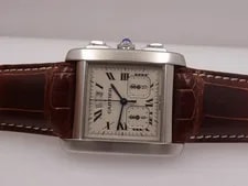 Cartier Tank Française W5101455 Chronoflex Steel 2000s 2531 4