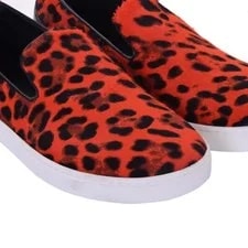 Dolce & Gabbana London Leopard Fur Low Top 42 US 9 UK 8 3