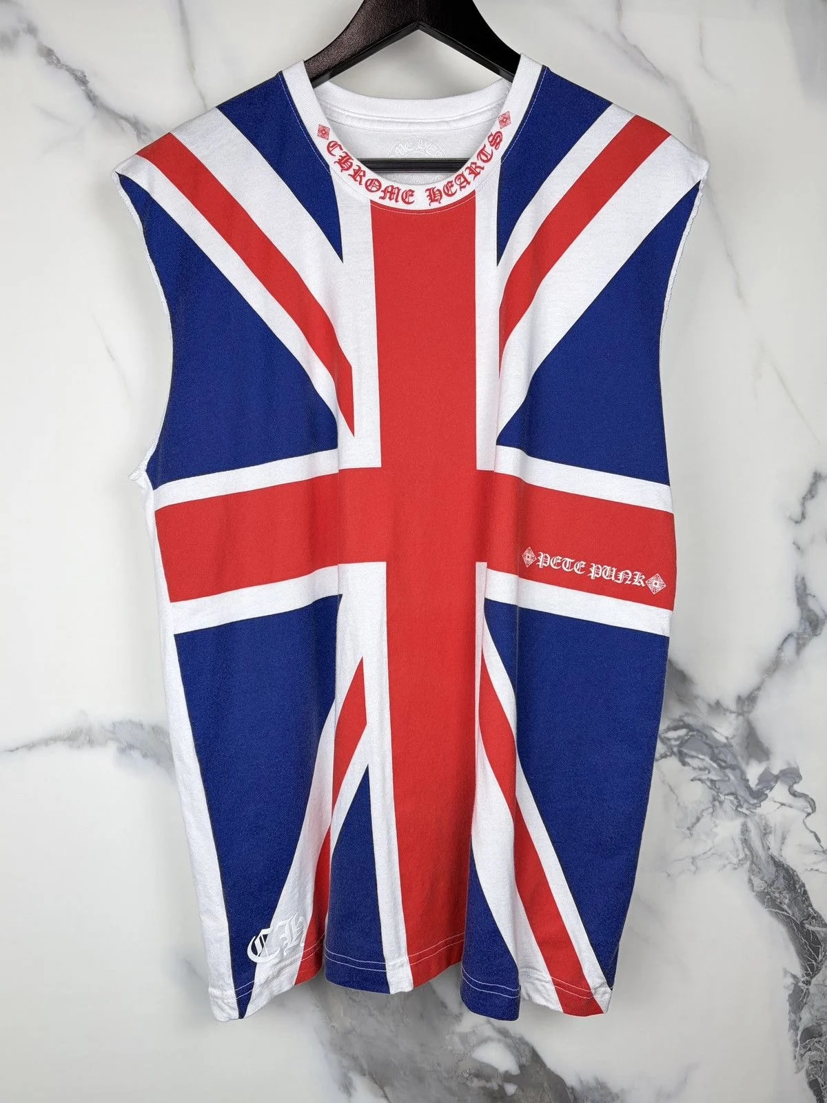 Chrome Hearts — Hearts London Flag Union Jack Pete Punk Tshirt — streetwear — resale