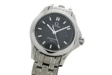 Omega Seamaster 120m 2581.83 Stainless Steel 27mm Black Dial Quartz #DW1196 2