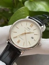IWC Portofino Automatic Steel 40mm IW356517 Date Silver Dial 3