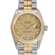 Rolex — Rolex Datejust 68279GBIC Automatic Winding Champagne/10PD White Gold — Watch — resale