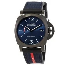 Panerai Luminor 40mm Quaranta Steel DLC Luna Rossa Automatic Blue Dial 4