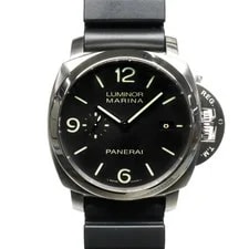 Panerai — Panerai Luminor Marina 1950 3Days PAM00312 Black SS Rubber Automatic Me — Watch — resale