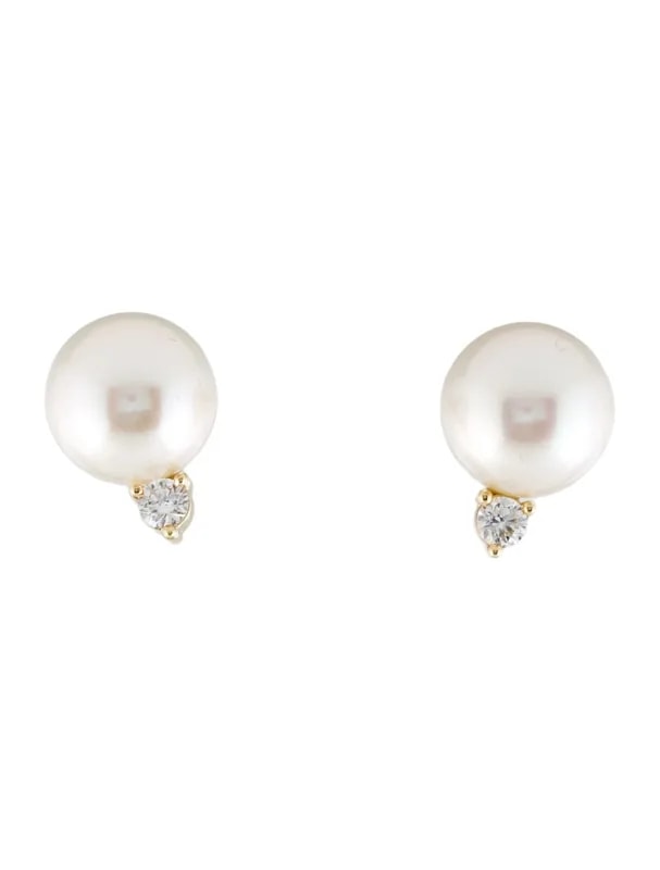 Badgley Mischka — 14K & Lab-Grown Stud — Jewelry — resale