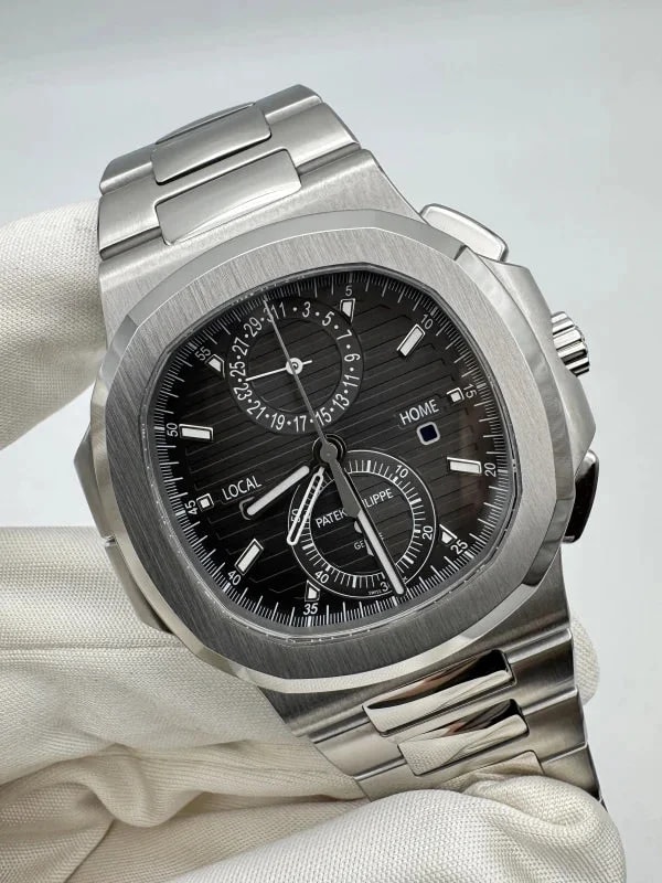 Patek Philippe Nautilus Chronograph Travel Time Stainless Steel 2