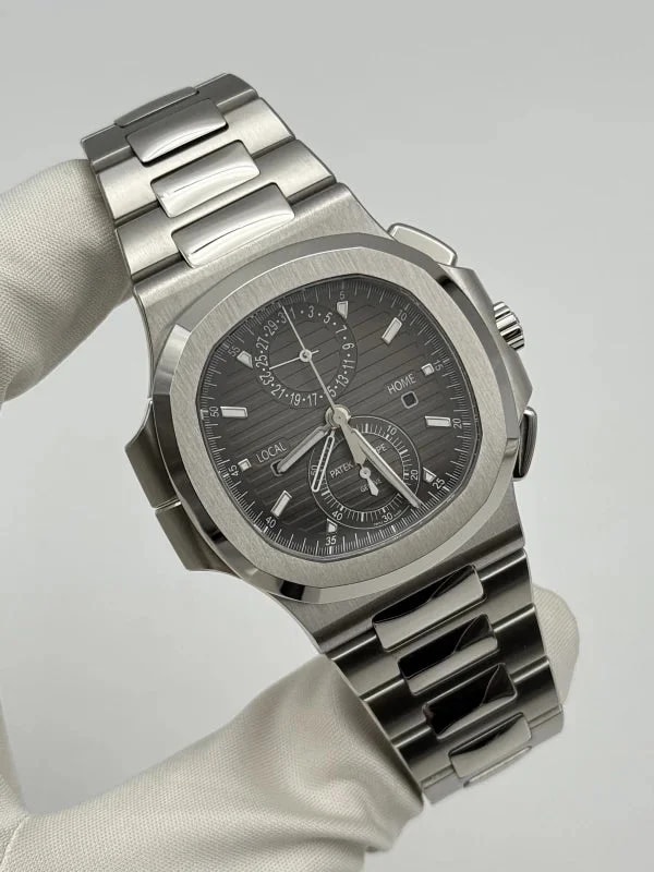 Patek Philippe Nautilus Chronograph Travel Time Stainless Steel 3