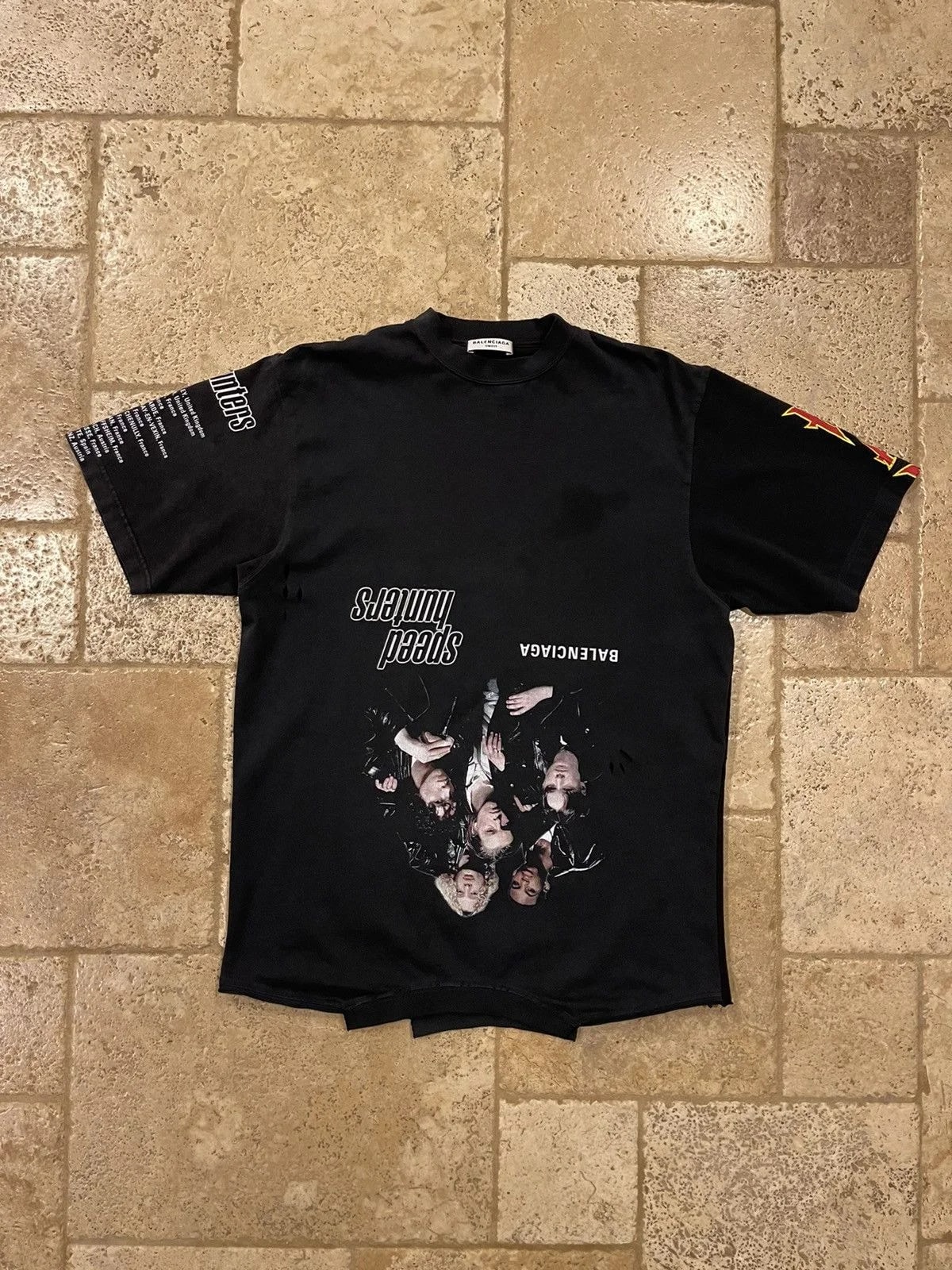 Balenciaga — Balenciaga Speed Upside Down Distressed T — streetwear — resale