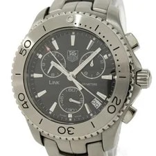 Tag Heuer — TAG Heuer Link Quartz Chronograph SS Black Dial — Watch — resale