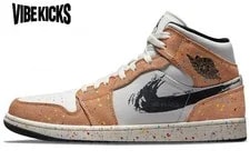 Air Jordan — Air Jordan 1 Mid SE 'Brushstroke Paint Splatter' DA8005-100 New — Sneaker — resale