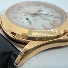2000s Patek Philippe 5134R Calatrava Travel Time 37mm 18K Rose Gold 4