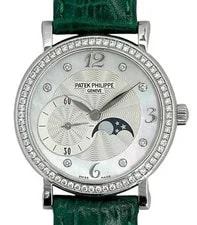 Patek Philippe — Patek Philippe 4958G Diamond MOP Moonphase 18K White Gold Manual — Watch — resale